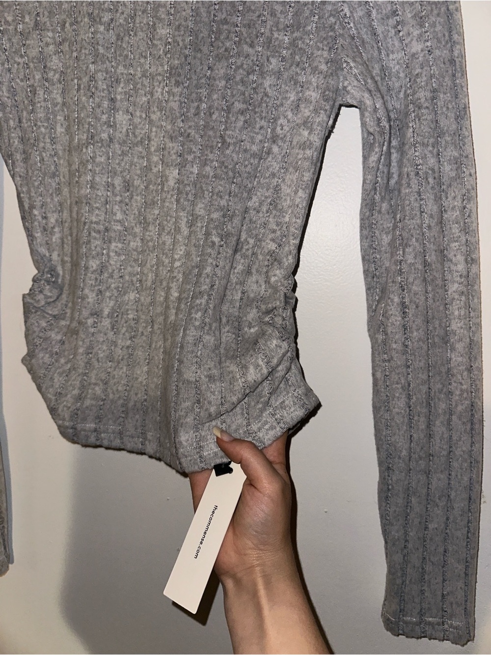 Commense Ribbed Long-Sleeve Top - Picture 3 of 6